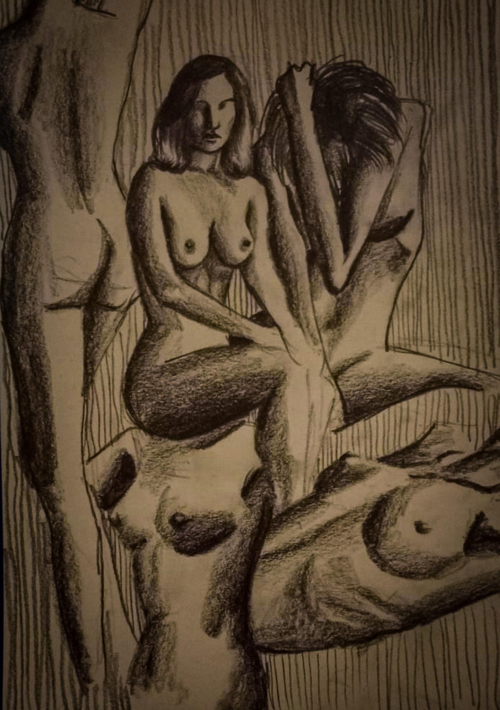 Model I - Graphite Drawing by Eda Tunali